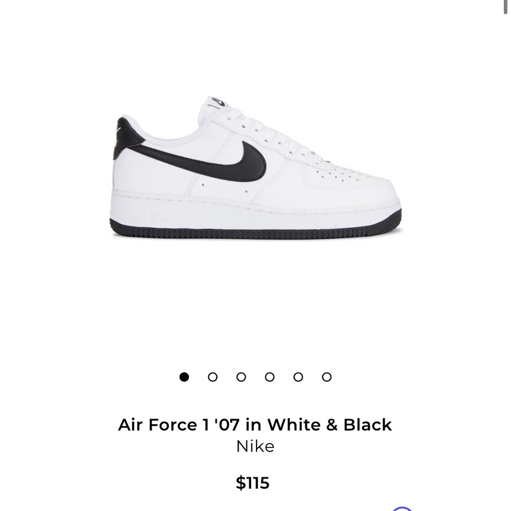 Nike Air Force 1 '07 White Black Edition